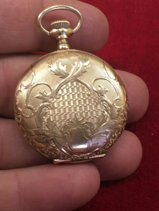 Vintage Mini Betsy Ross 14k Gold Filled (20 Years) Pocket Watch Usa