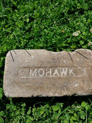 Very Rare Antique Brick Labeled “MOHAWK” Mohawk Brick Company York 1920s 3