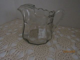 Antique Us Glass 1913 Area Water Pitcher With Ice Lip