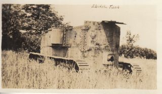 Wwi Photo Rare American Holt Steam Tank Prototype 1918 At Apg 44