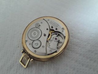 vintage pocket watch ELGIN 17 J 5 ADJ cal 542 c 1947 14 k gold f. 2