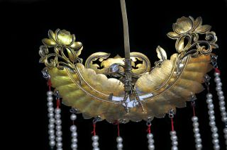 Qing dynasty hair pin from 19th century Japan rare with 10 rows of pearls 4