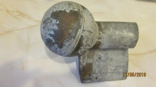 1 Vintage Klauer Barn Farm Building Ridge End Cap Finial Galvanized K Dubuque