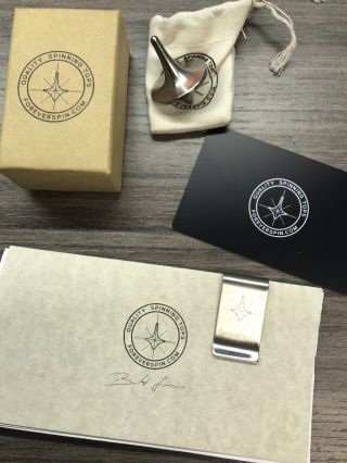 Foreverspin Stainless Steel Top,  $10 Gift Card,  Moneyclip