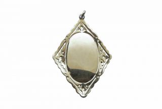 Fine Edwardian Antique Carved Mother of Pearl Diamond 18K Gold Religious Pendant 2