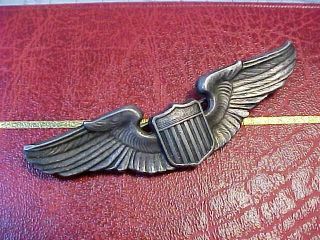 Early Wwii 3 " Pilot Wing By Meyer - Sterling