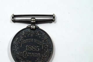 1885 CANADA NORTH - WEST SERVICE MEDAL Attr.  S ' dt E.  Leclerc 65th Batt.  B403 3