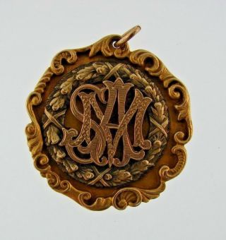 Timeless 10k Yellow Gold Medal Of Honor Charm Circa 1920s