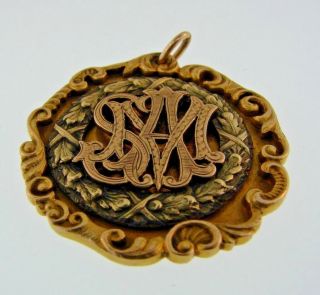 TIMELESS 10k Yellow Gold Medal of Honor Charm Circa 1920s 2