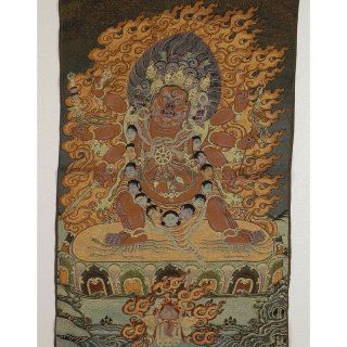 Tibet Collectable Silk Hand Painted Six Arm Tara Portrait Thangka Q467