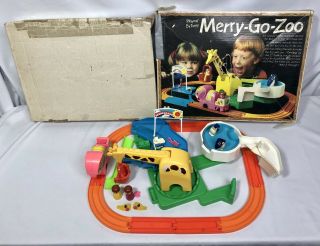 Rare Merry - Go - Zoo Playrail By Tomy 1978 - Vintage Hard To Find Toy