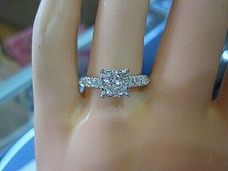 $15,  000 Look Antique Estate 1.  10 Carat Large Diamond Platinum Engagement Ring