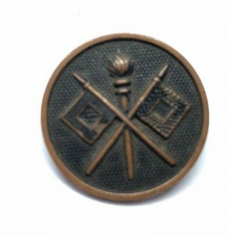 Ww1 Wwi Us U.  S.  Collar Pin,  Signal Corps,  Army,  Infantry,  Company,  Disk