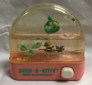 Vintage 1987 Tomy Waterfuls Follies Catch A Kitty Water Game With Plug Stopper