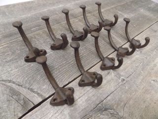 10 Cast Iron Rustic U - Shape Hooks Coat Hat Sweater Towel Bathroom Kitchen Cups