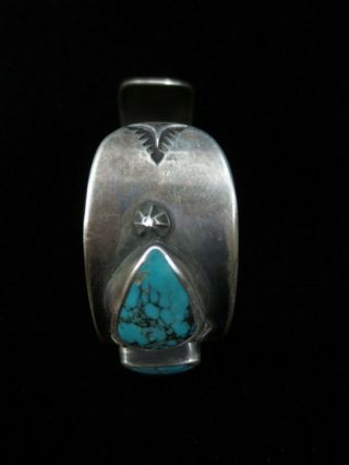 Antique Navajo Bracelet - Silver and Turquoise Row 4