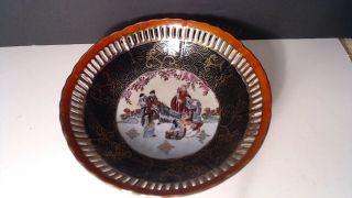 Early 20th Century Chinese Export Porcelain Bowl Reticulated Famille Rose 21