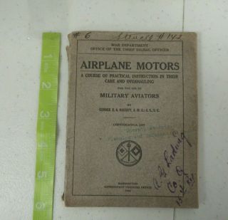 Wwi Us Army - Rare - Instruction Book For Military Aviators Id 