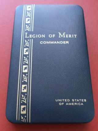 Us Usa Case With Miniature For The Commander Of The Legion Of Merit Order Medal