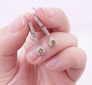 18ct Gold 1.  16ct Diamond Earrings,  18k 750