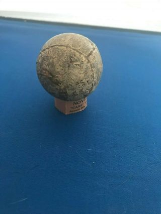 Antique large size 1840 - 1870 ' s feather golf ball 2
