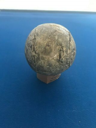 Antique large size 1840 - 1870 ' s feather golf ball 3