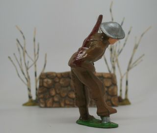 Vintage B131 781 Barclay Manoil Toy Soldier Digging Ditch Trench 1d 2