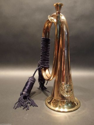 Antique Style Us Military Csa Confederate Civil War Brass Bugle Horn