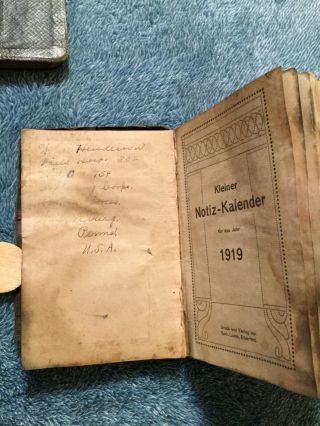 1918 & 1919 Military Soldier WW1 Daily Pocket Diaries 8