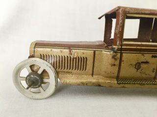 Early 20c GERMAN TIN Lithograph PENNY TOY 2 - seat CAR mark Georg Fischer Germany 6