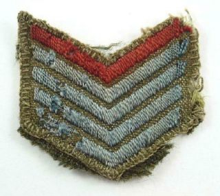 Antique Canada World War I Rank Or Service Chevrons Cloth Patch / Badge