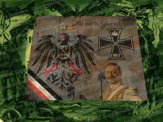 Wwi German Patriotic Mouse Pad With God For Emperor And Empire Ww1 German Eagle