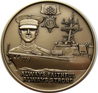 USS Jason Dunham DDG - 109 US Navy destroyer ships challenge coin 2