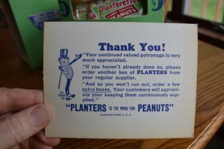 RARE Antique Planters Peanuts FULL Display Box 24 bags Candy Coated Peanuts 5