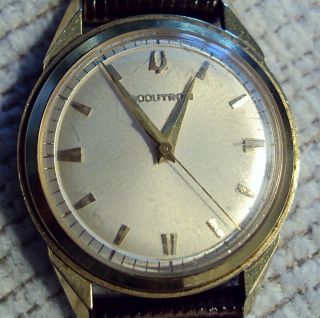 1961 18 Kt Gold Accutron M1 With Sports History