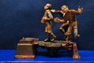 Antique Cast Iron Mechanical Bank – J.  & E.  Stevens – 