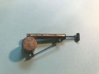 Vintage Bug Killer Pump Sprayer Lapel Pin Pill Box RARE MINIATURE moving parts 2