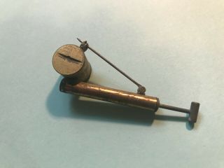Vintage Bug Killer Pump Sprayer Lapel Pin Pill Box RARE MINIATURE moving parts 3