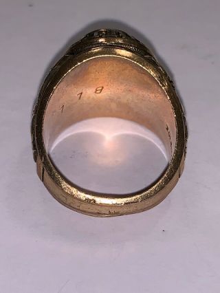 10k Gold Balfour Ridgeview High 1968 Class Ring 19 Grams Size 8.  5 7