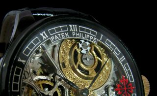 PATEK PHILIPPE &Co Antique 1899 Art Deco Wristwatch Half - Skeleton 3