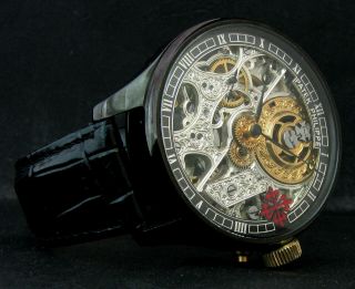 PATEK PHILIPPE &Co Antique 1899 Art Deco Wristwatch Half - Skeleton 4