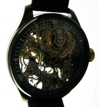 PATEK PHILIPPE &Co Antique 1899 Art Deco Wristwatch Half - Skeleton 5