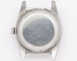 Vintage 1940 ' s Steel Rolex Oyster Perpetual Ref.  2940 Bubble Back Signed Dial 3