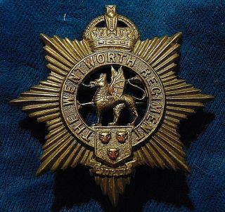 Pre Ww2 Canada Kc Wentworth Regiment Brass Cap Badge 1920 