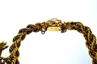 Vintage Louis Pierre 14k Yellow Gold Diamond Watch Bracelet 5