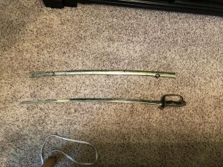 WWII JAPANESE ARMY OFFICER ' S PARADE SWORD & SCABBARD 3