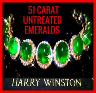 $401,  000 ◼⭐untreated Emerald - Fine Gem Estate⭐51 Ctw Diamond Bracelet 14kt Gold