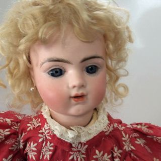 21” Antique French Doll Bru Jne R Bebe Doll Open Mouth Walker 5