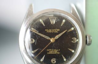 Rolex Vintage 1952 Officially Oyster Perpetual Steel 6084 Oyster Crown