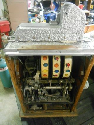1930 ' s Mills 5 Cent Double Eagle Antique Slot machine,  with vendor 3